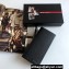 Prada Saffiano Leather bi-fold long Wallet 2M0836 Metal logo Black/Silver