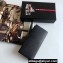 Prada Saffiano Leather bi-fold long Wallet 2M0836 Metal logo Black/Silver