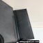 Prada Saffiano Leather bi-fold long Wallet 2M0836 Metal logo Black/Silver