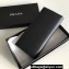 Prada Saffiano Leather bi-fold long Wallet 2M0836 Metal lettering logo Black/Silver
