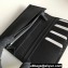 Prada Saffiano Leather bi-fold long Wallet 2M0836 Metal lettering logo Black/Silver
