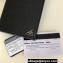 Prada Saffiano Leather bi-fold long Wallet 2M0836 Enameled metal triangle logo Black/Silver