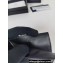 Prada Saffiano Leather Card Holder 2MC223 Metal lettering logo Black/Gold