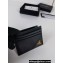 Prada Saffiano Leather Card Holder 2MC223 Metal lettering logo Black/Gold