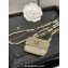 Chanel Pearl Card Holder with Chain 2023