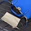 Valentino Small Rockstud Grainy Calfskin Tote Bag with Contrasting Lining 0044 Blue 2023