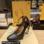 Fendi Heel 10cm Delfina leather high-heeled court pumps Black 2023
