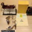 Fendi Heel 10cm Delfina leather high-heeled Sandals karung Gun Color 2023