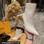 Fendi Heel 9cm First nappa leather high-heeled Ankle boots White 2023