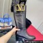 Valentino Boots In Calfskin Leather Black with VLogo Signature detail 2023
