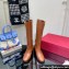 Valentino Boots In Calfskin Leather Brown with VLogo Signature detail 2023