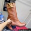 Valentino Boots In Calfskin Leather Brown with VLogo Signature detail 2023