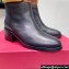 Valentino Ankle Boots In Calfskin Leather Black/Brown with VLogo Signature detail 2023