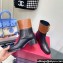 Valentino Ankle Boots In Calfskin Leather Black/Brown with VLogo Signature detail 2023