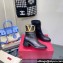 Valentino Ankle Boots In Calfskin Leather Black with VLogo Signature detail 2023