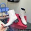 Valentino Ankle Boots In Calfskin Leather White with VLogo Signature detail 2023