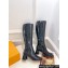 Louis Vuitton Heel 5.5cm Shake High Boots Patent Black 2023