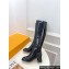 Louis Vuitton Heel 5.5cm Shake High Boots Patent Black 2023