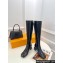 Louis Vuitton Heel 5.5cm Shake High Boots Python Pattern Black 2023