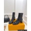 Louis Vuitton Heel 5.5cm Shake Ankle Boots Patent Black 2023