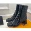 Louis Vuitton Heel 5.5cm Shake Ankle Boots Patent Black 2023