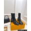 Louis Vuitton Heel 5.5cm Shake Ankle Boots Patent Black 2023