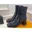 Louis Vuitton Heel 5.5cm Shake Ankle Boots Python Pattern Black 2023