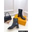 Louis Vuitton Heel 5.5cm Shake Ankle Boots Python Pattern Black 2023