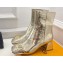 Louis Vuitton Heel 5.5cm Shake Ankle Boots Python Pattern Gold 2023