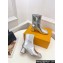 Louis Vuitton Heel 5.5cm Shake Ankle Boots Python Pattern Silver 2023