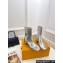 Louis Vuitton Heel 5.5cm Shake Ankle Boots Python Pattern Silver 2023