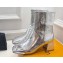 Louis Vuitton Heel 5.5cm Shake Ankle Boots Python Pattern Silver 2023
