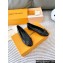 Louis Vuitton Monogram-embossed calf leather Nina Flat Ballerinas Patent Black 2023