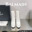 Balmain Heel 13.5cm platform 3.5cm Brune leather ankle boots White 2023
