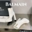 Balmain Heel 13.5cm platform 3.5cm Brune leather ankle boots White 2023