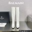Balmain Heel 13.5cm platform 3.5cm Brune leather boots White 2023