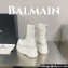 Balmain Leather platform 10cm boots White 2023
