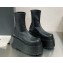 Balmain Leather platform 10cm boots Black 2023