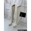 Gucci Heel 12cm platform 4cm boots with GG studs 750519 White 2023