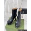 Gucci Heel 12cm platform 4cm boots with GG studs 740599 Black 2023