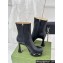 Gucci Heel 12cm platform 4cm boots with GG studs 740599 Black 2023