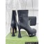 Gucci Heel 12cm platform 4cm boots with GG studs 740599 Black 2023