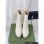 Gucci Heel 12cm platform 4cm boots with GG studs 740599 White 2023