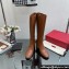 Valentino Vlogo Signature Calfskin Boots 75mm Brown 2023