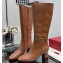 Valentino Vlogo Signature Calfskin Boots 75mm Brown 2023