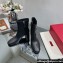 Valentino Vlogo Signature Calfskin Ankle Boots 75mm Black 2023