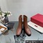 Valentino Vlogo Signature Calfskin Ankle Boots 75mm Brown 2023