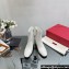 Valentino Vlogo Signature Calfskin Ankle Boots 75mm White 2023