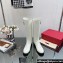Valentino VLogo Calfskin Boots Patent White Cut-out leg decorated with VLogo Type accessory 2023