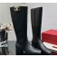 Valentino VLogo Type Calfskin Boots Black 2023